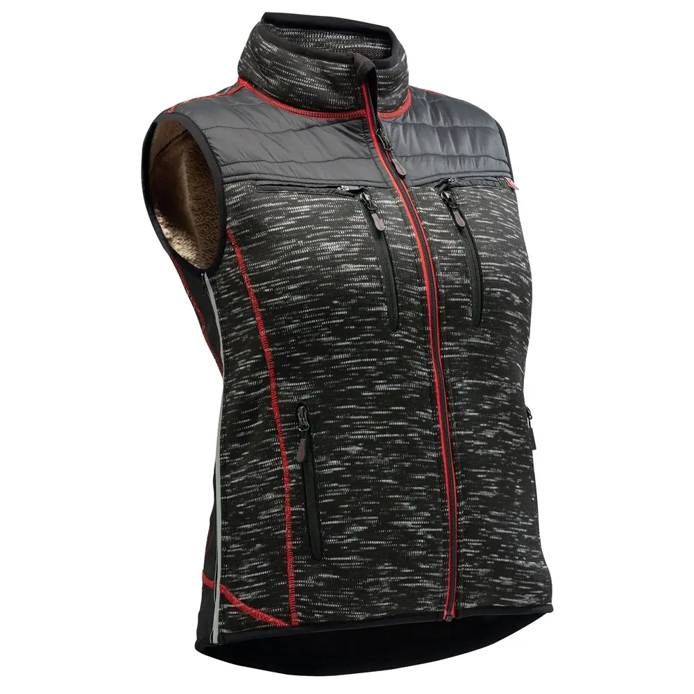 damen winterweste schwarz