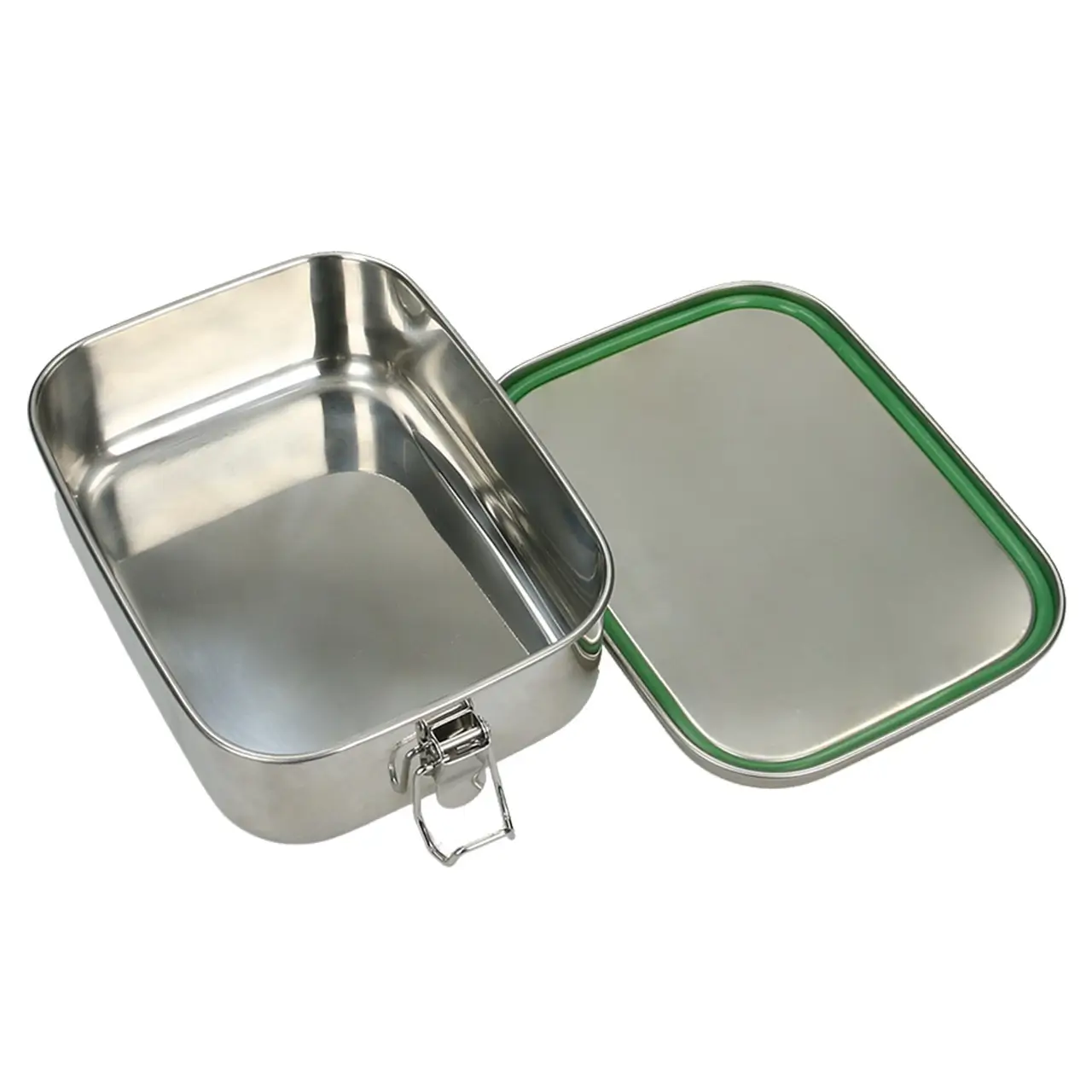 Haix Lunchbox aus Edelstahlbehälter mit Holzbrett für die Brotzeit, als Geschenk für Freunde und Familie