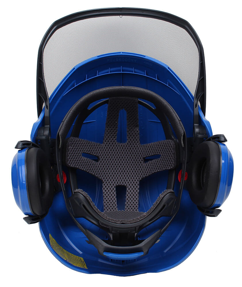 Pfanner Protos Integral Forsthelm mit Klima AIR blau grau