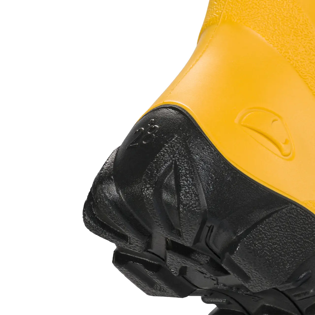 Viking Kinder Winterstiefel Ultra Warm gelb Detailansicht Sohlenprofil und Grip