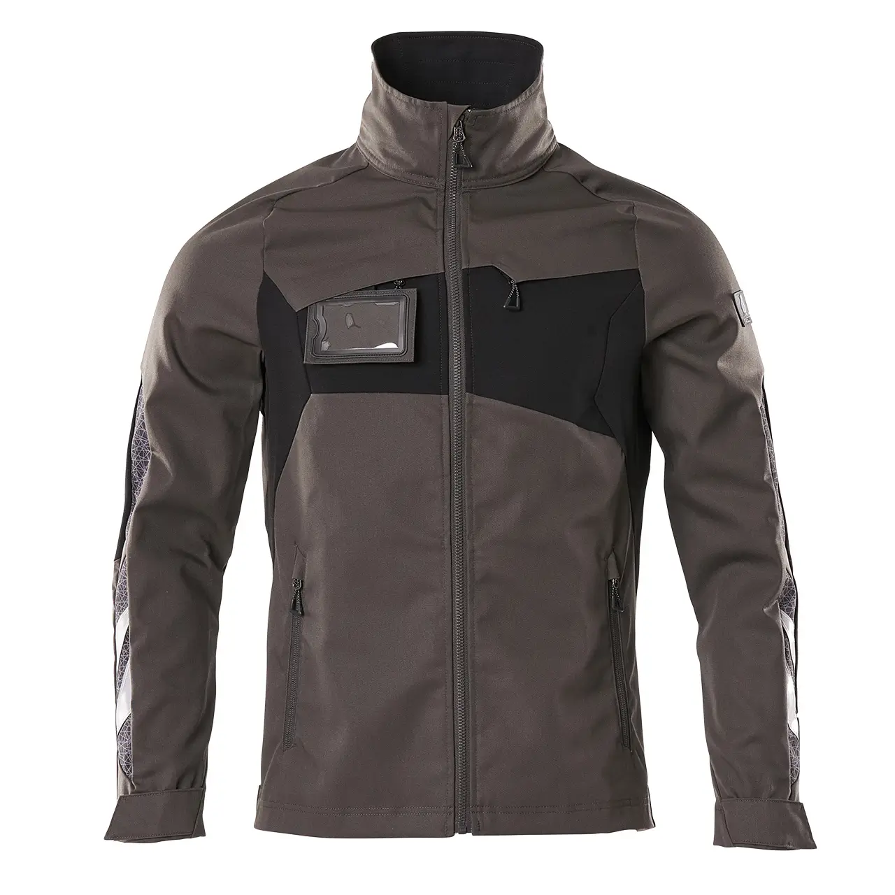 Workwear Jacke anthrazit-schwarz,mascot-accelerate, frontansicht,Artikelnummer 18509-442-1809