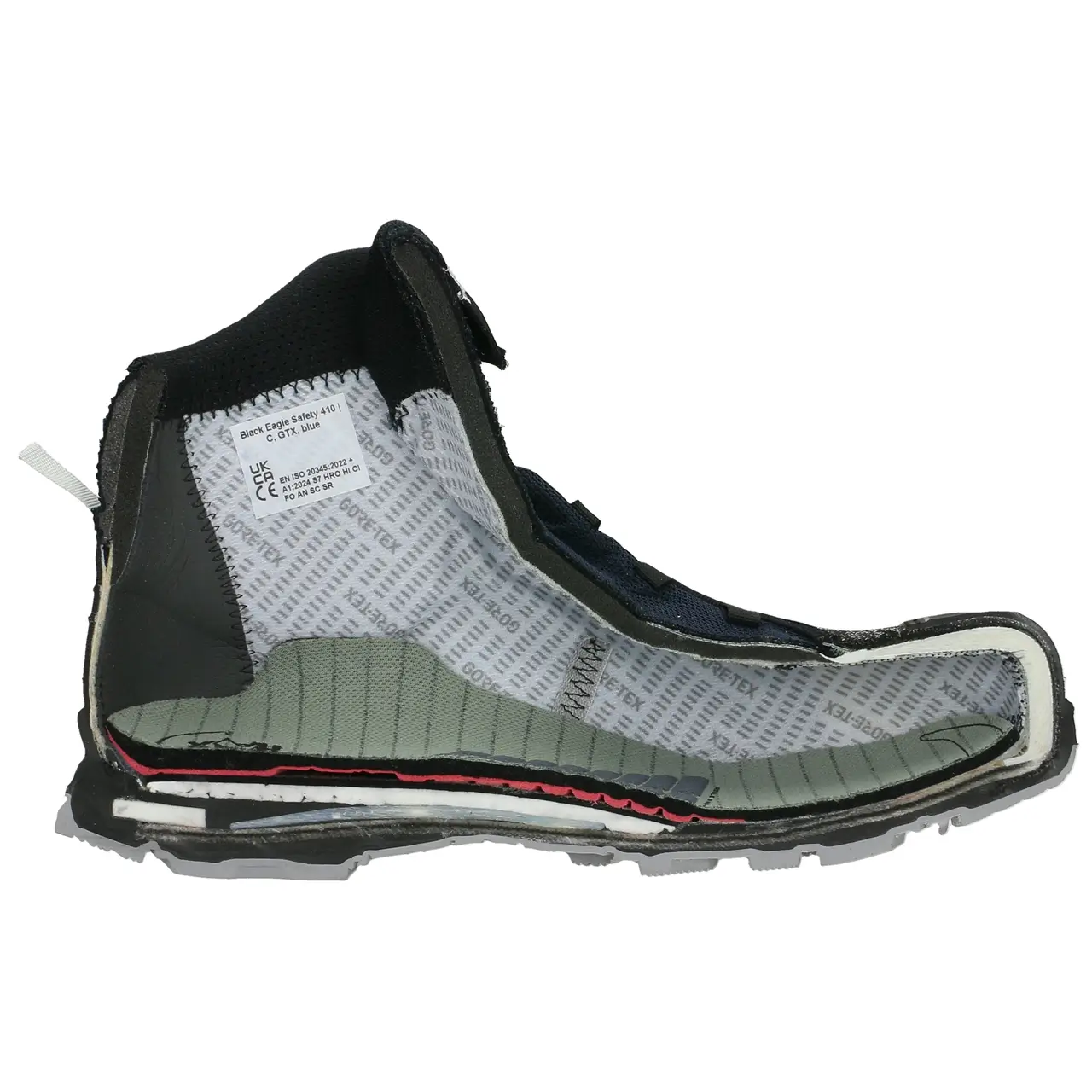 Arbeitsschuhe Innenansicht HAIX BE Safety 410 | C, GTX, blau Art. 610048