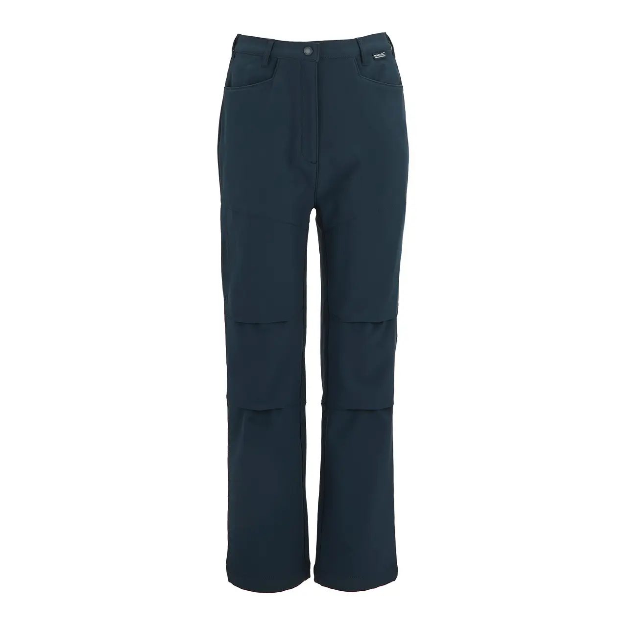 Regatta Softshell Wanderhose für Kinder dunkelblau – Vorderansicht