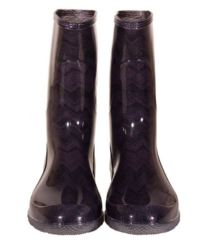 G&G Gummistiefel Lina Basso Tubolare lila gezackt