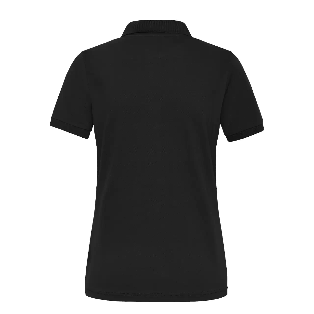 Damen Workwear Poloshirt Daiber JN1805 schwarz, Rückenansicht, kurzarm, tailliert, Bio-Baumwolle