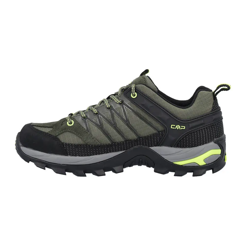 Wanderschuhe Herren Rigel low oliv-schwarz-limegrün Ansicht innen
