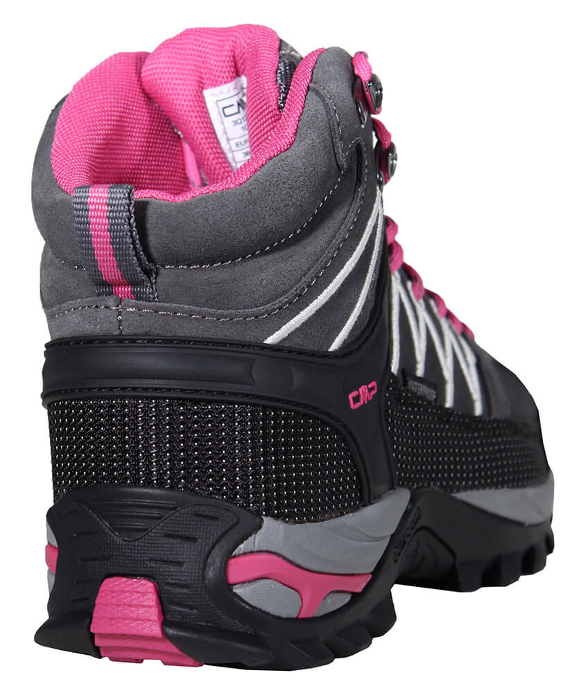 cmp trekkingschuhe damen dunkelgrau-fuxia