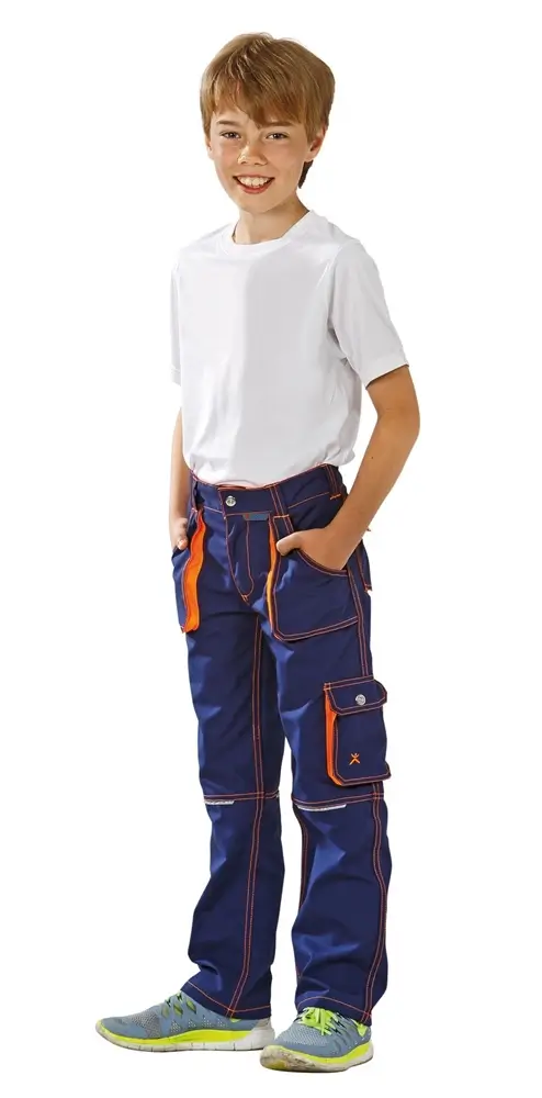 kinderhose navy-orange