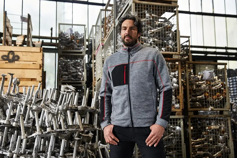 Strick-Fleecejacke für arbeit und Freizeit
