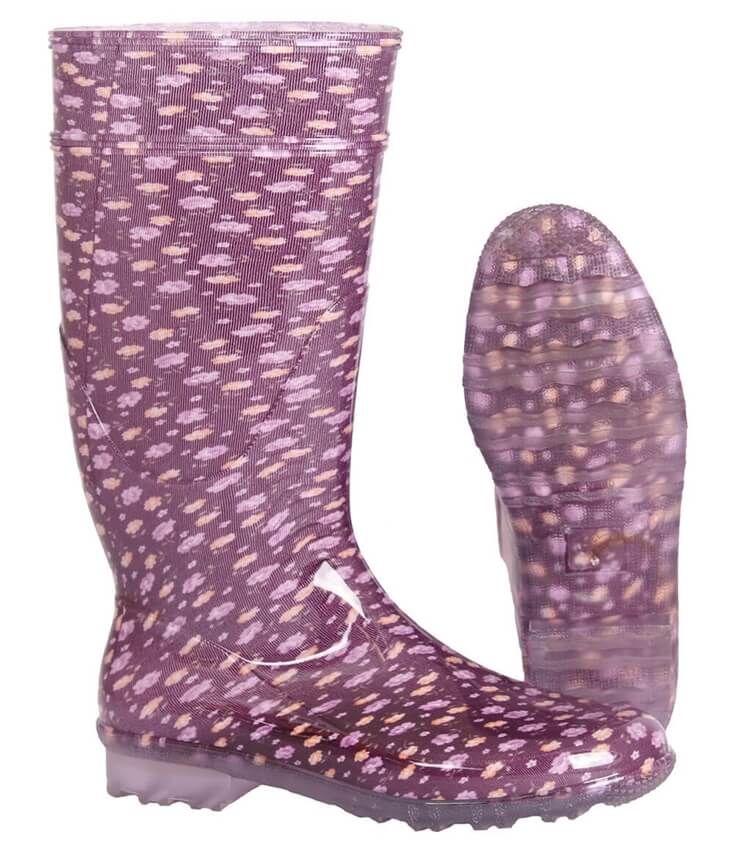 G&G Gummistiefel LINA lila-blumen