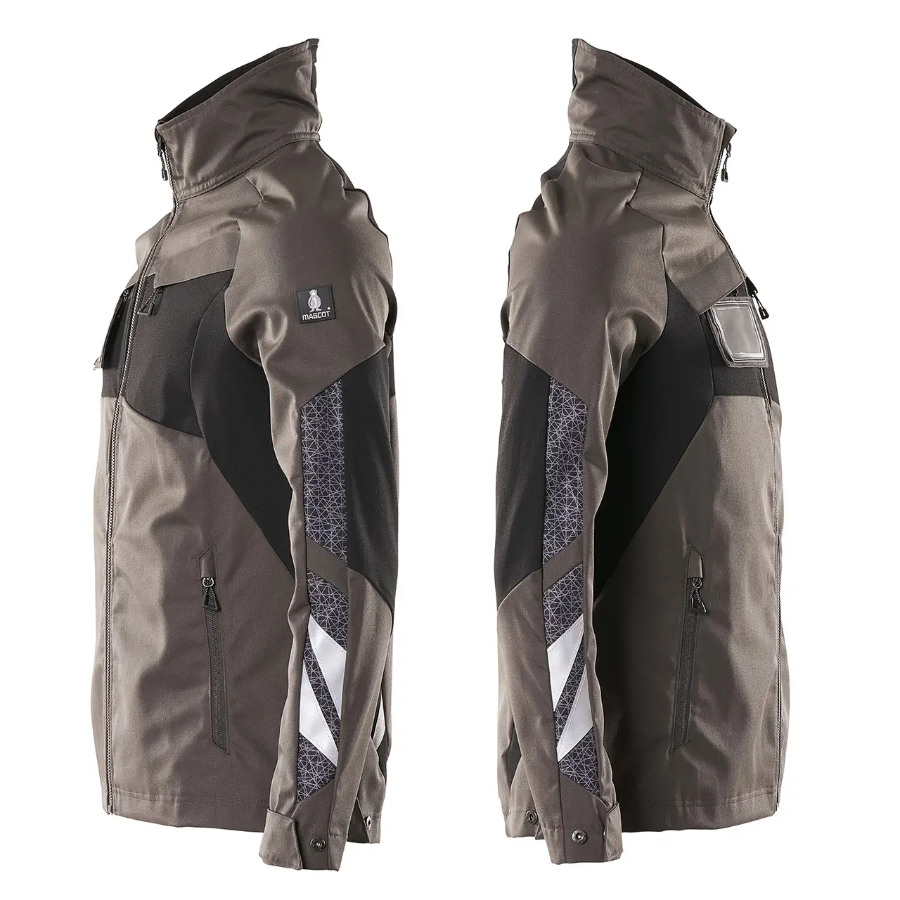 Mascot Jacke anthrazit-schwarz, Produktlinie Accelerate, seiten ansicht, Artikelnummer 18509-442-1809