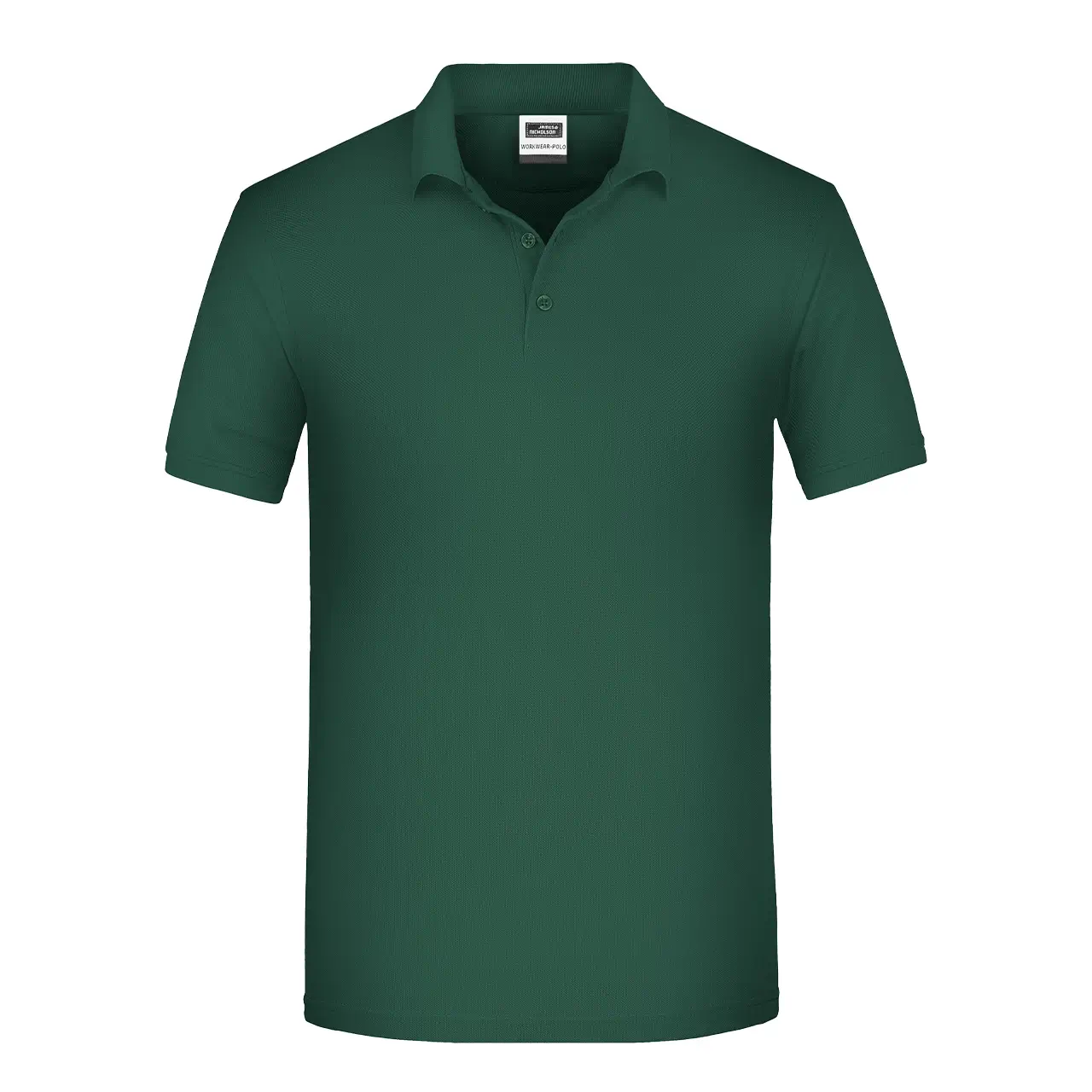Kurzarm Poloshirt, Farbe dunkelgrün, strapazierfähig Daiber JN874 Herren, Vorderansicht hinter weissen Hintergrund