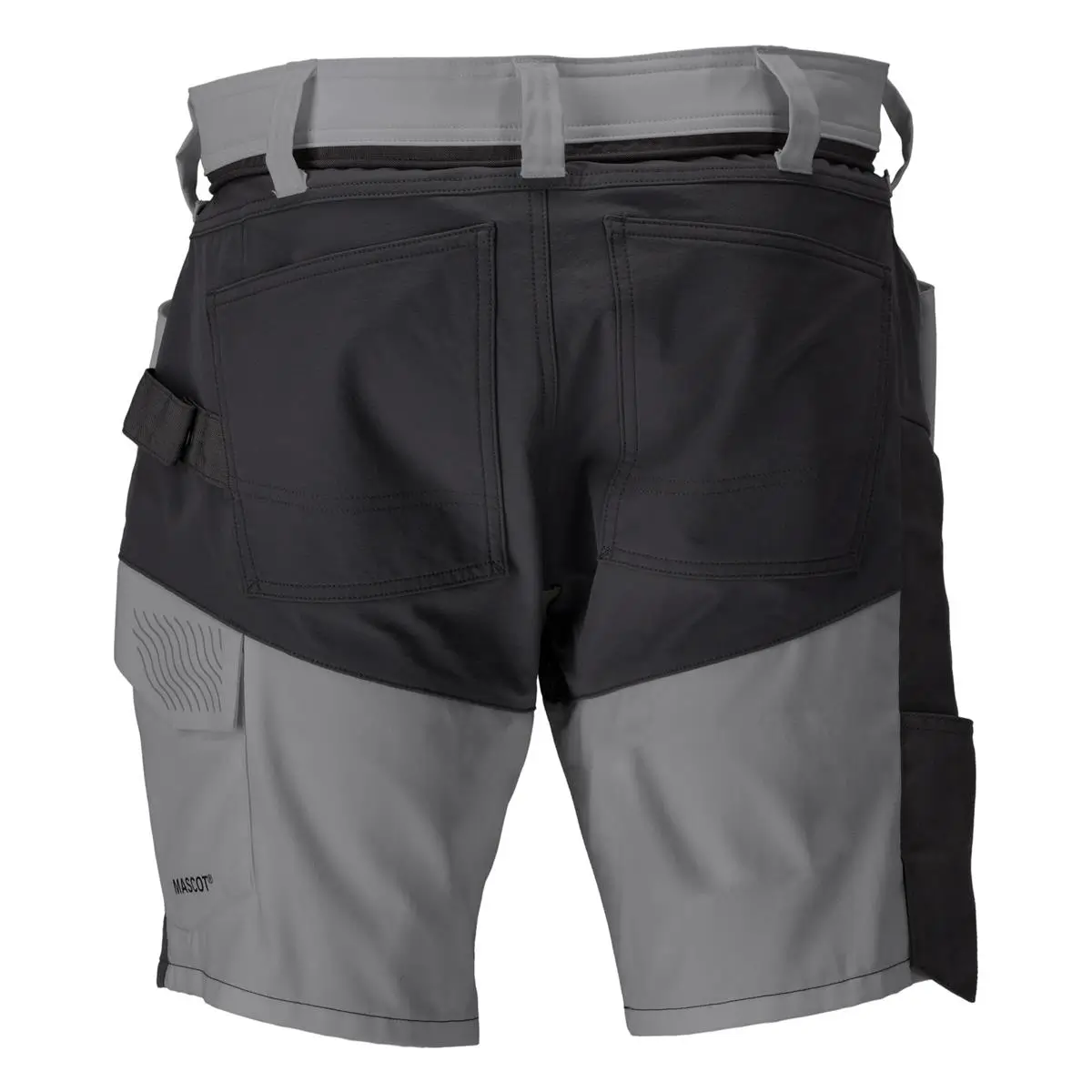 Mascot® Shorts Customized anthrazitgrau-schwarz ansicht hinten