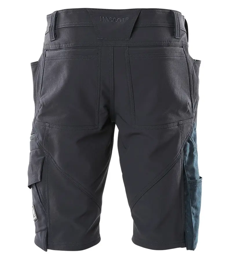 arbeitsshorts schwarzblau hinten