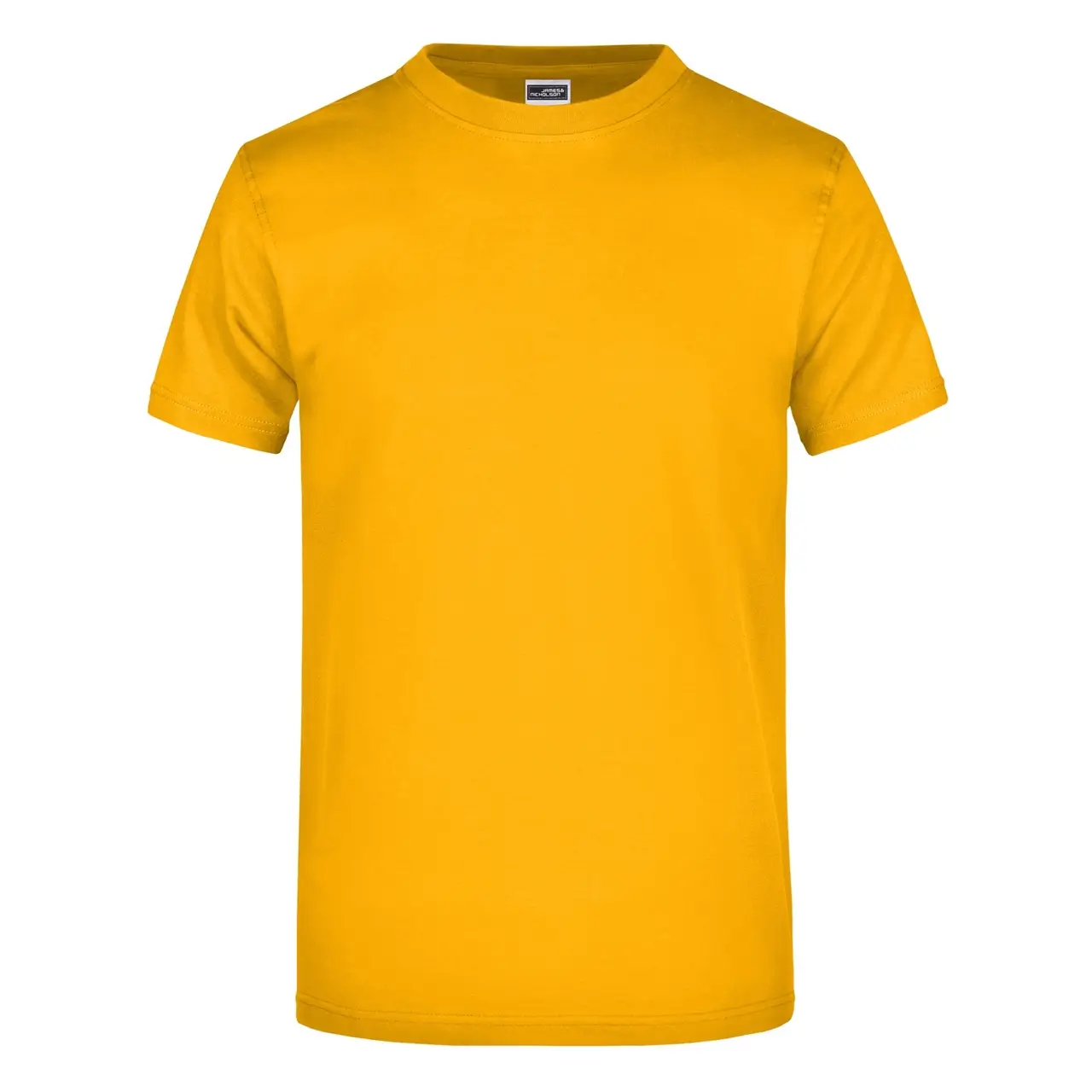 Daiber T-shirt JN002 mit rundhalsausschnitt  in der farbe goldgelb, frontansicht