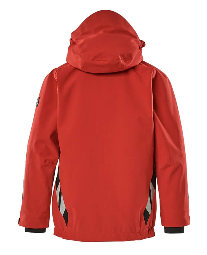Mascot Kinder Hardshell Jacke ansicht hinten in rot-schwarz,winddicht und wasserabweisend,Artikel nummer 18901-249-20209
