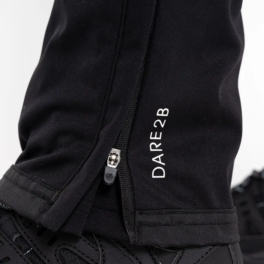 Damen Softshellhose schwarz detail gamasche