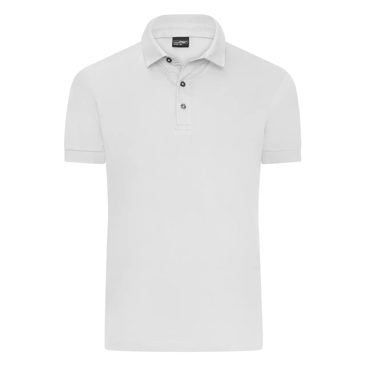 Poloshirt Herren für die Arztpraxis Daiber JN1300 Farbe weiss ansicht vorne