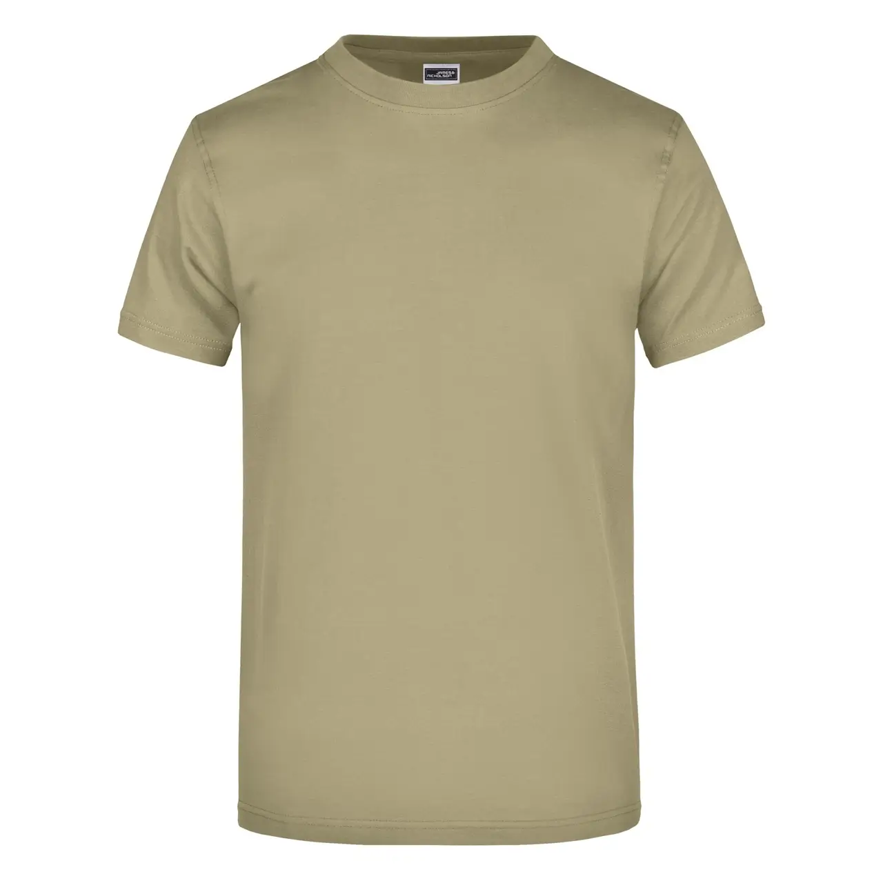 Daiber T-shirt JN002 mit rundhalsausschnitt  in der farbe khaki, frontansicht