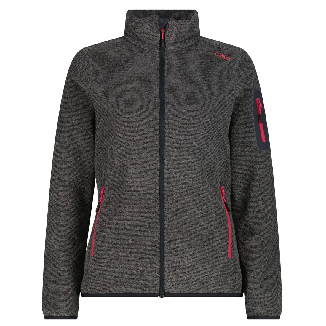 CMP Damen Strick Fleece Jacke anthtazit