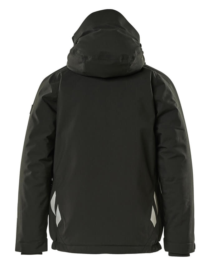 Kinder Winterjacke Accelerate schwarz Rückansicht
