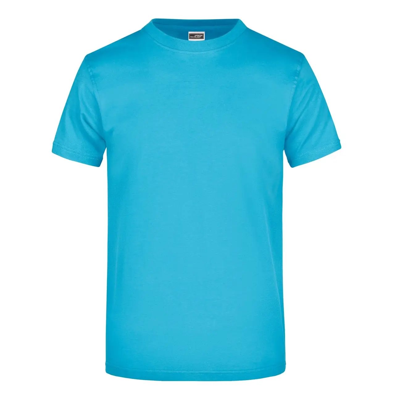 Daiber T-shirt JN002 mit rundhalsausschnitt  in der farbe türkis, frontansicht