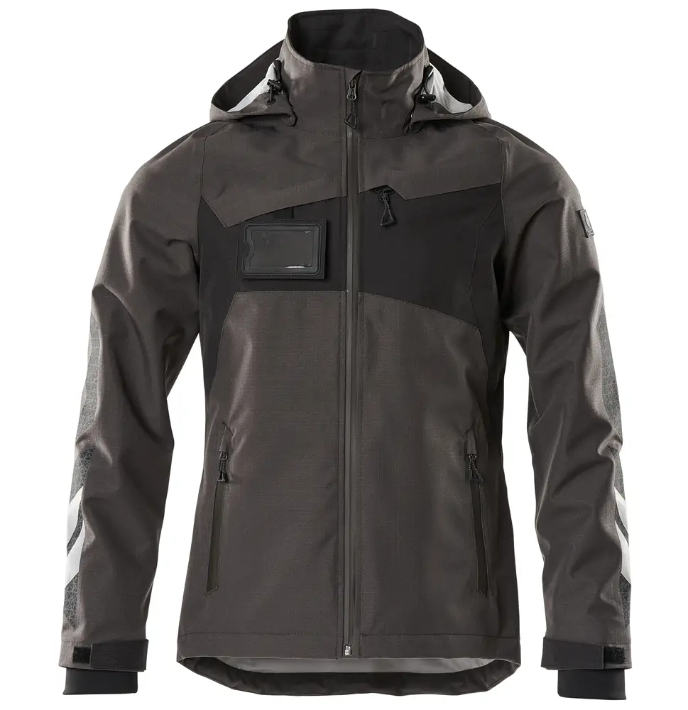 hardshell jacke anthrazit-schwarz