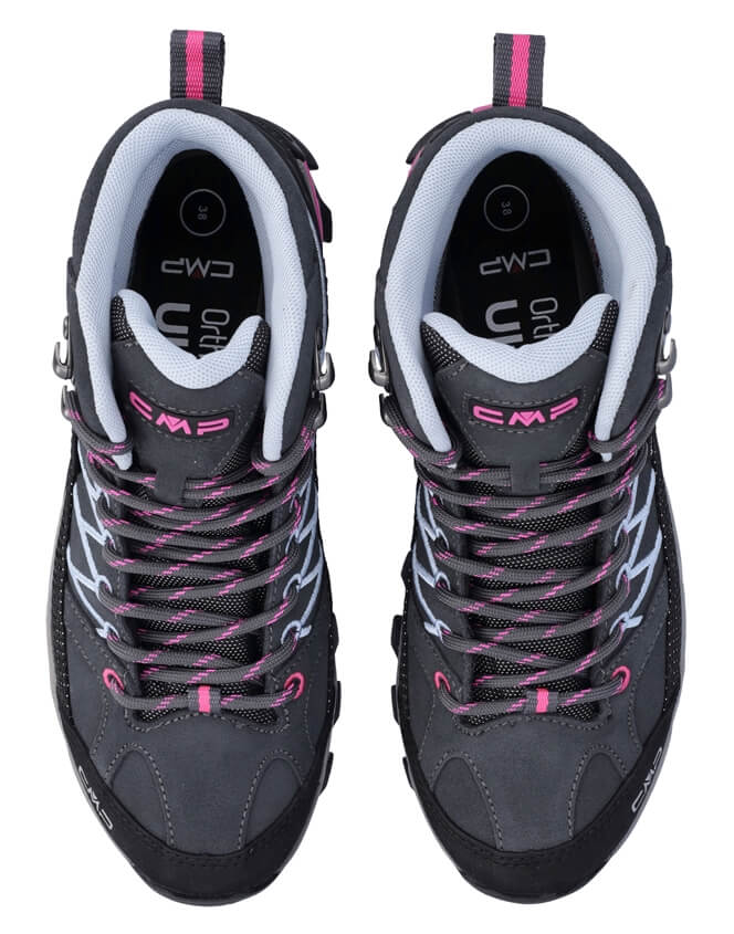 Wanderschue für Damen "CMP Rigel mid" anthrazit-pink ansicht oben