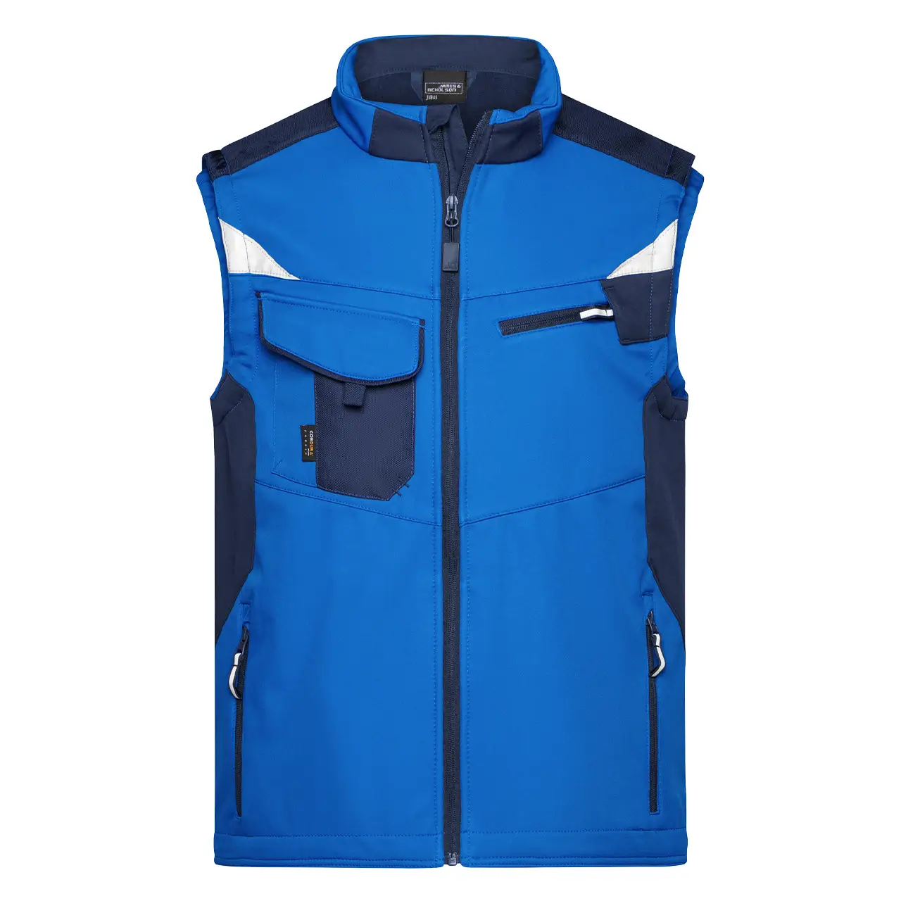 Daiber Arbeitsweste mit Cordura Verstärkung, Unisex für Damen und Herren, JN845 royal-navy, Fronansicht