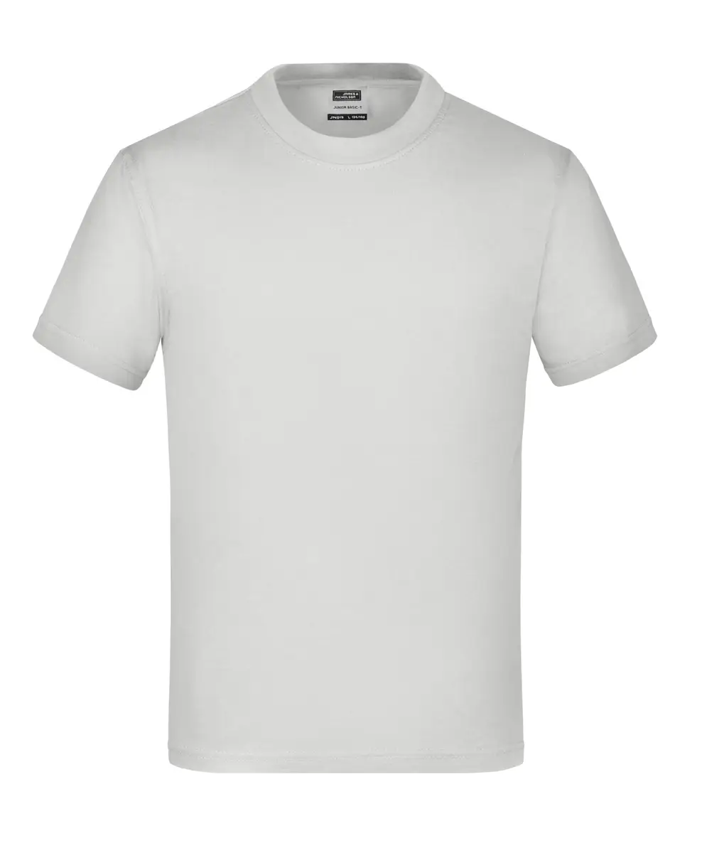 Kinder T-Shirt Junior Basic-T light-grey ansicht vorne