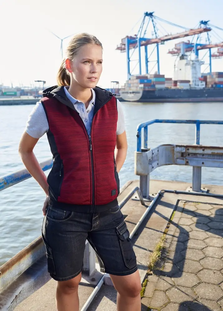 Kapuzenweste miz Wattierung für Damen Kapuzenweste mit Wattierung für Damen