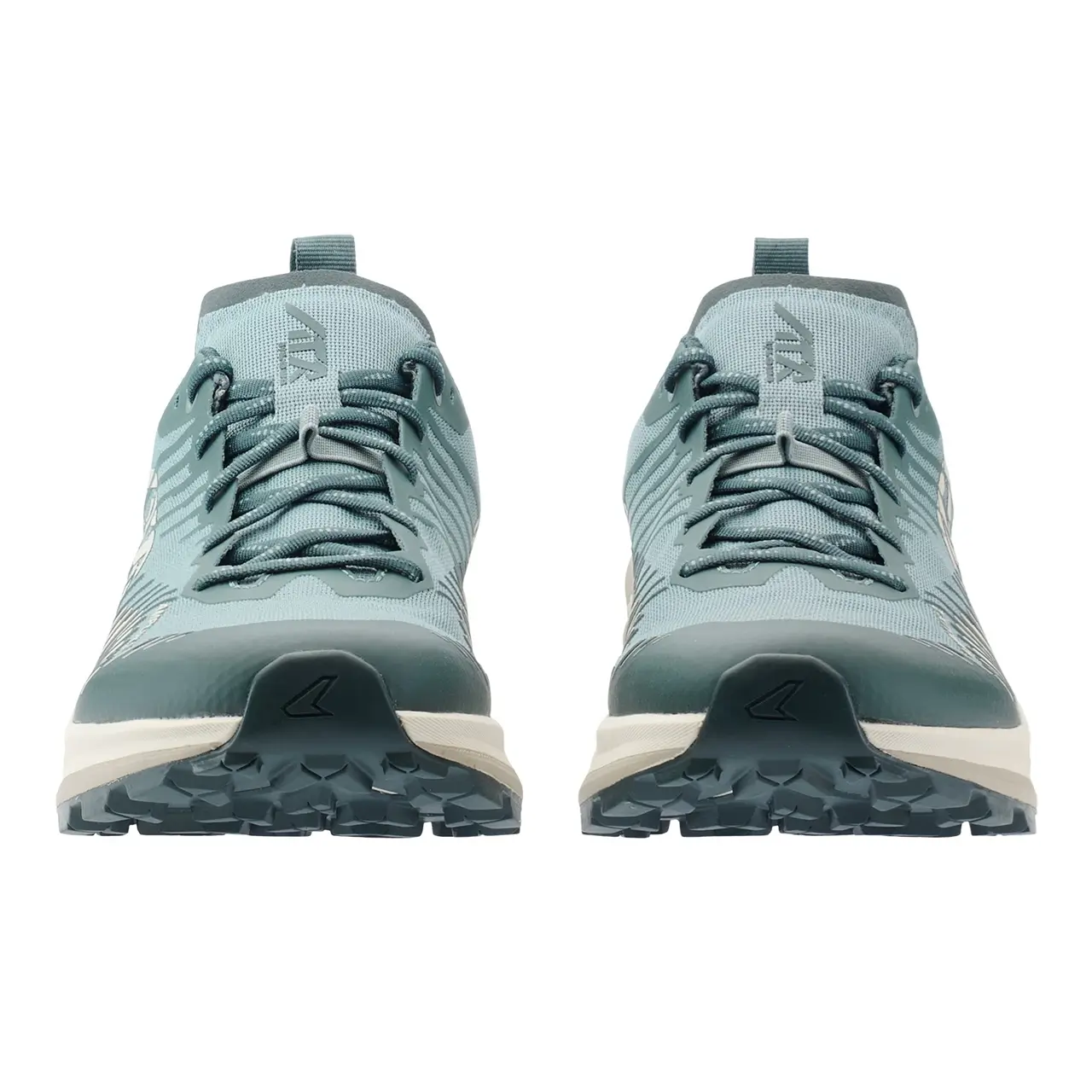 Lowa Trailrunning Schuh Damen paarweise in blau frontsicht Lowa Amplux2ws