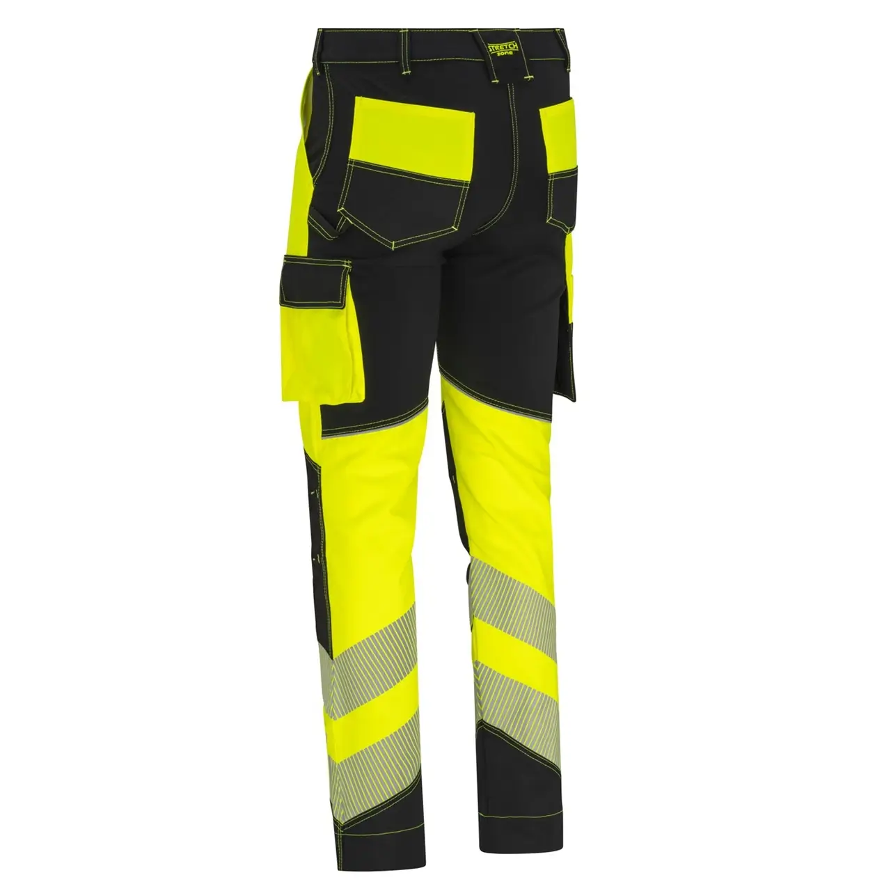 Pfanner Warnhose neongelb StretchZone 501030-15 hinten