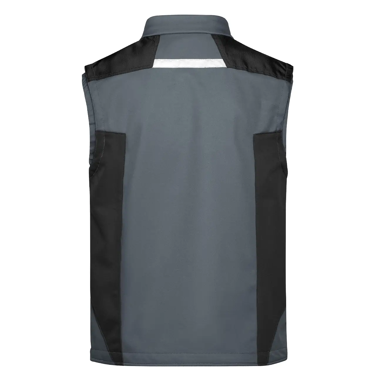Daiber Arbeitsweste JN 845, wind und wasserabweisend, für Damen und Herren, JN845 carbon-schwarz, rückenansicht