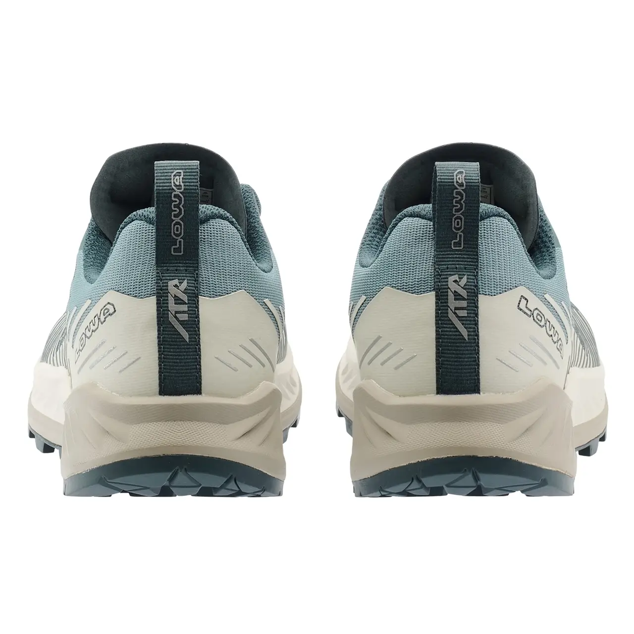 Trailrunning Schuh für Damen blau-weiß ansicht hinten 321680