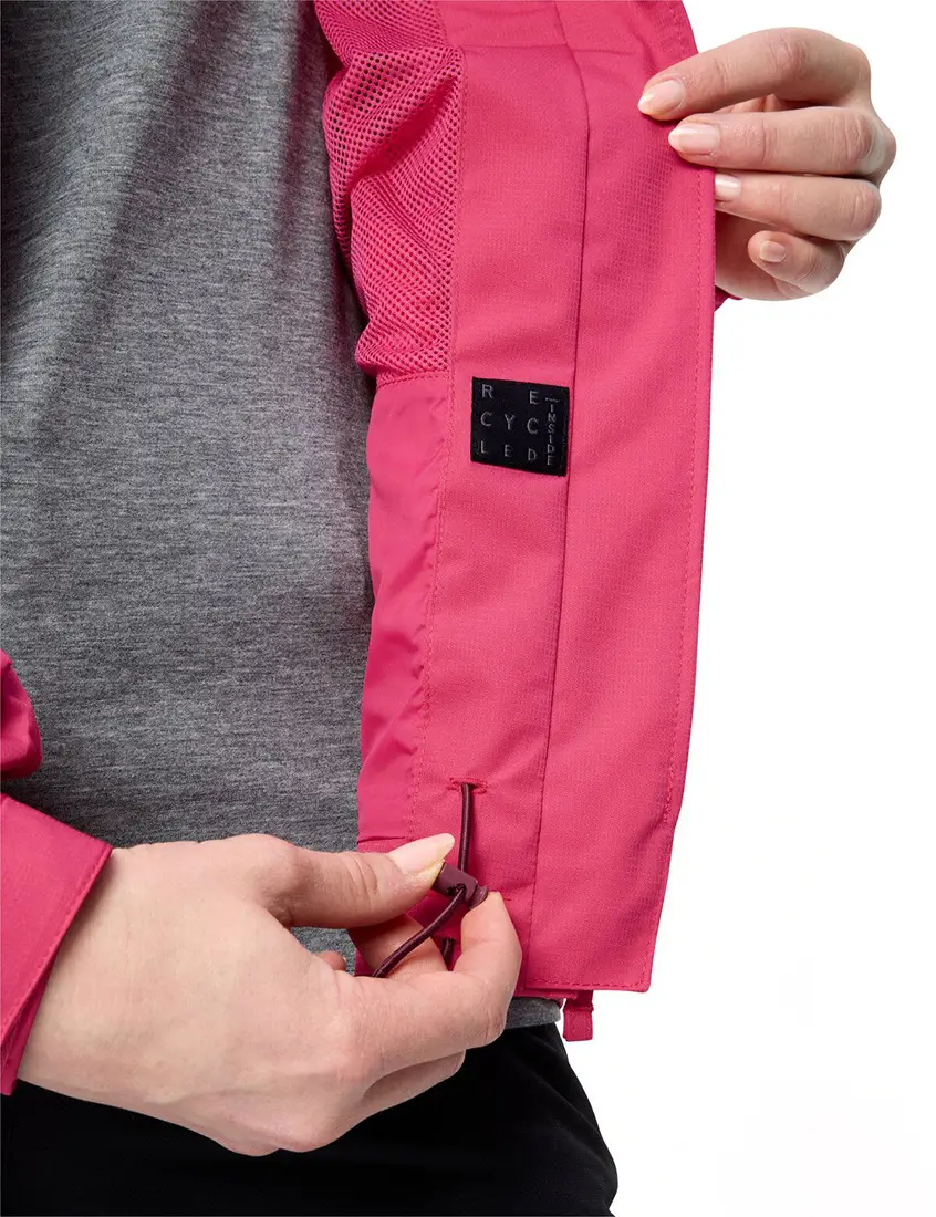 Detail VAUDE Escape Light Regenjacke Damen Detail der Weitenregulierung am Saum