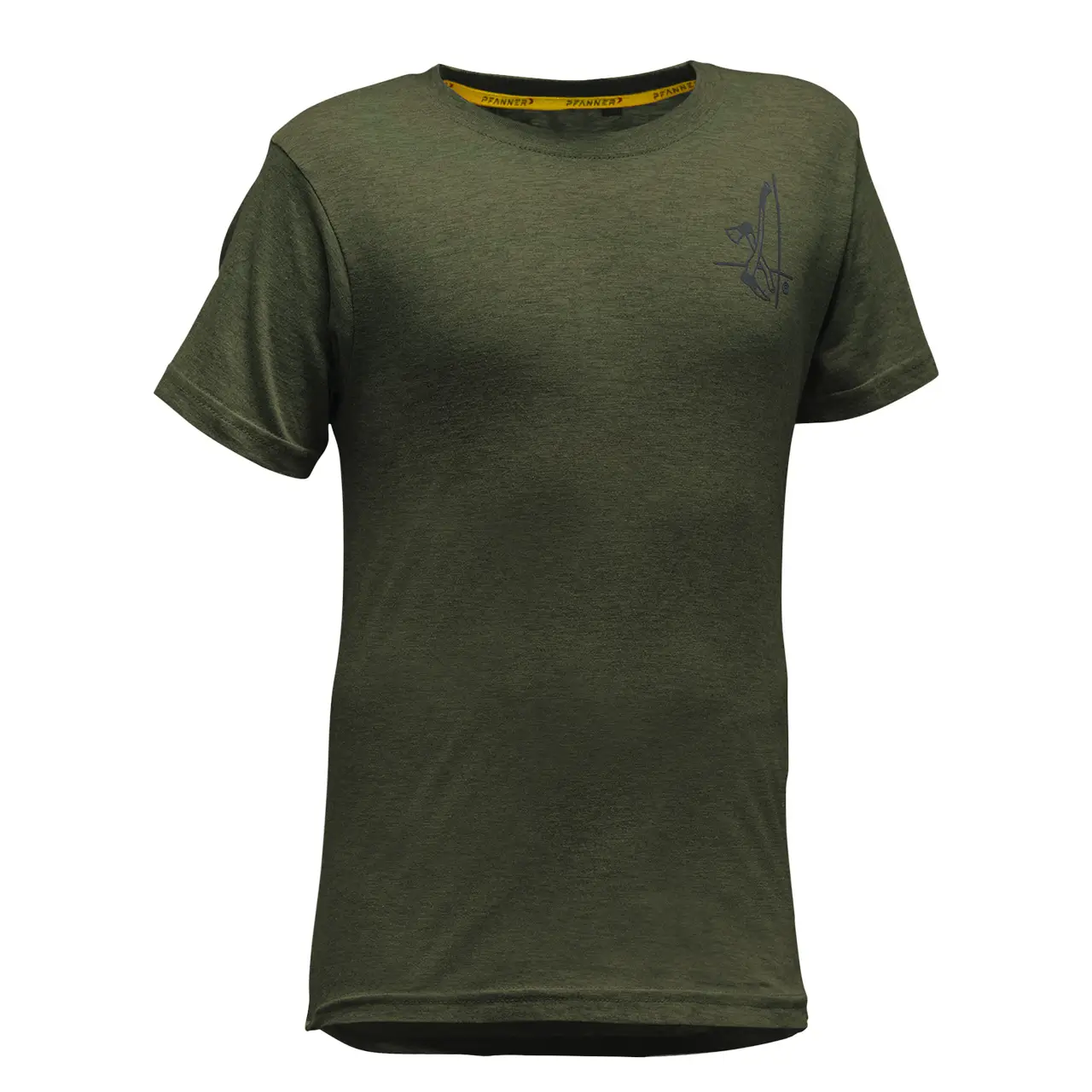 Holzer Kinder T-Shirt in grün – Frontansicht