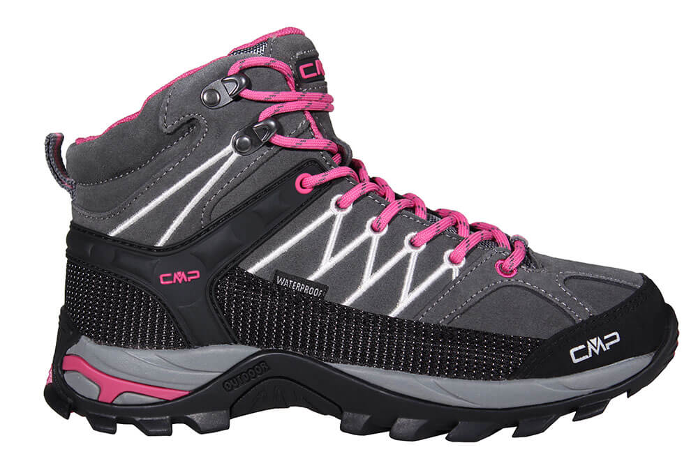 cmp trekkingschuhe damen dunkelgrau-fuxia