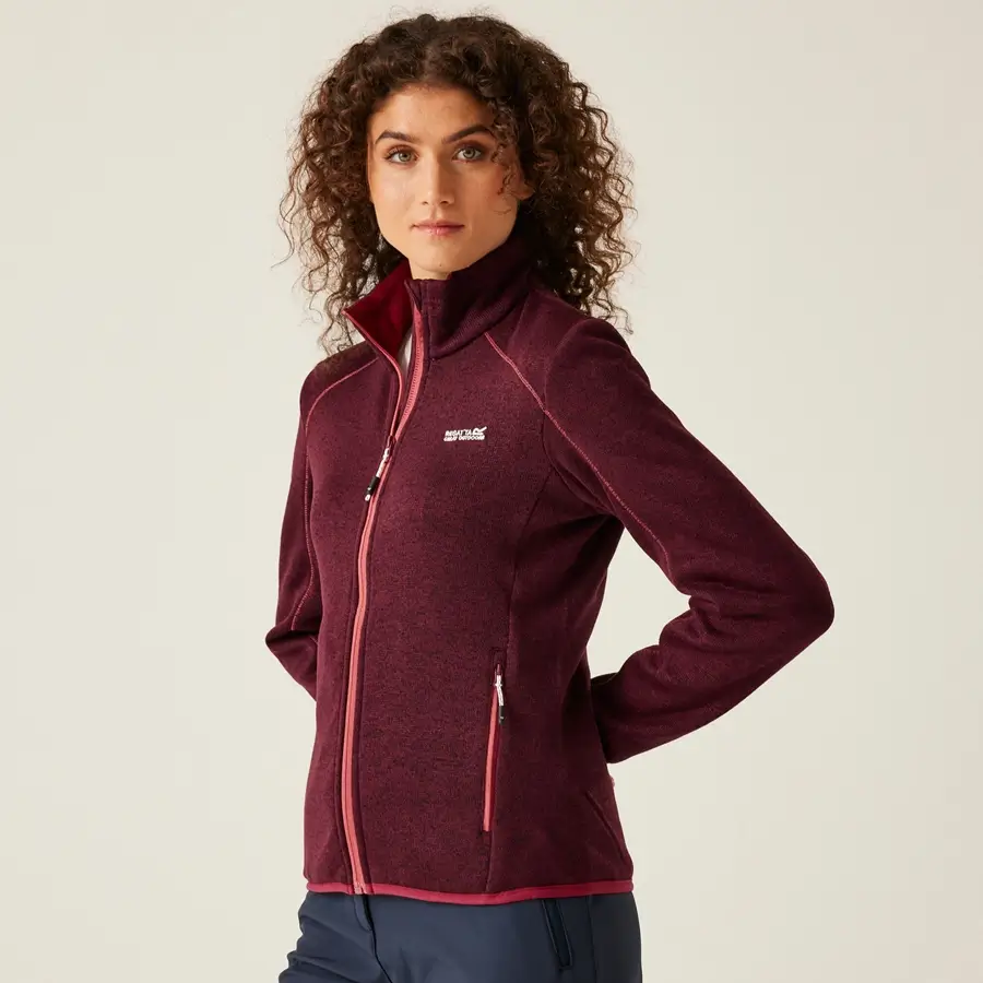 Regatta Strickfleecejacke Damen Newhill burgund Strickfleecejacke Damen Newhill burgund