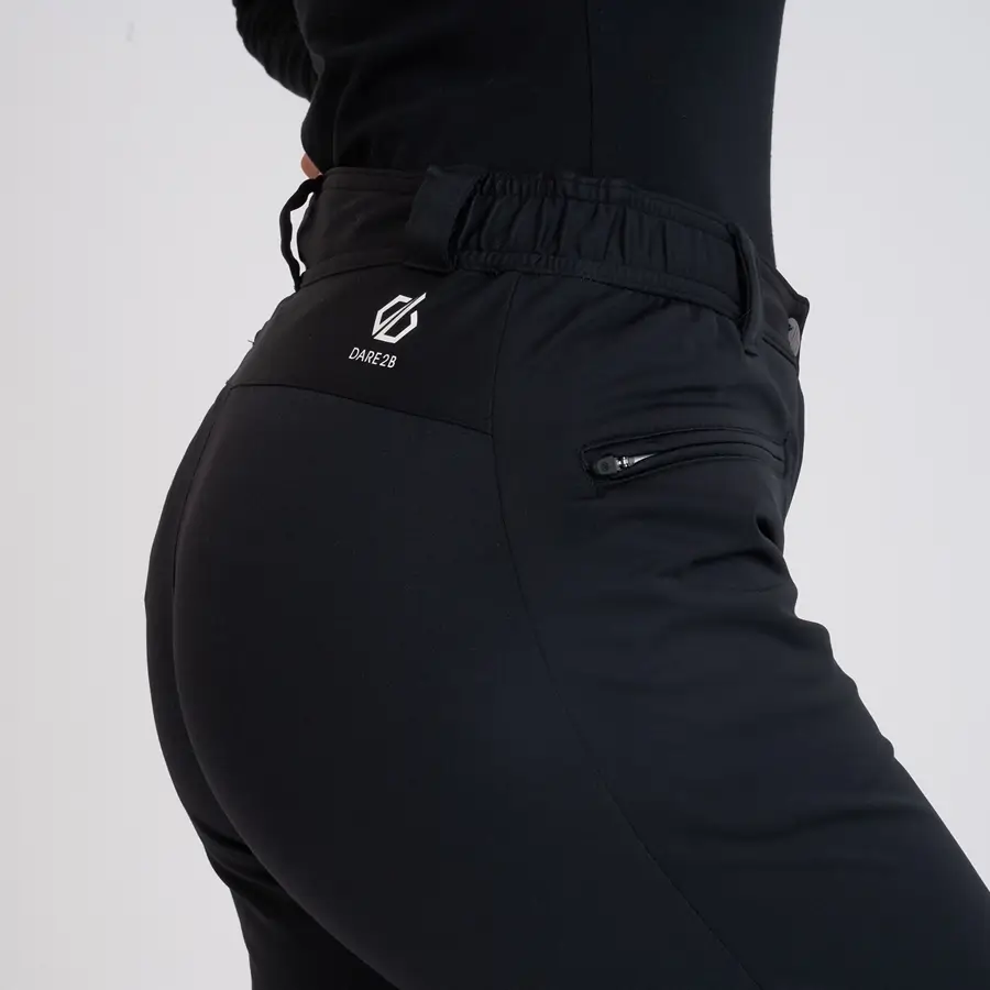 Damen Softshellhose schwarz detail stretch