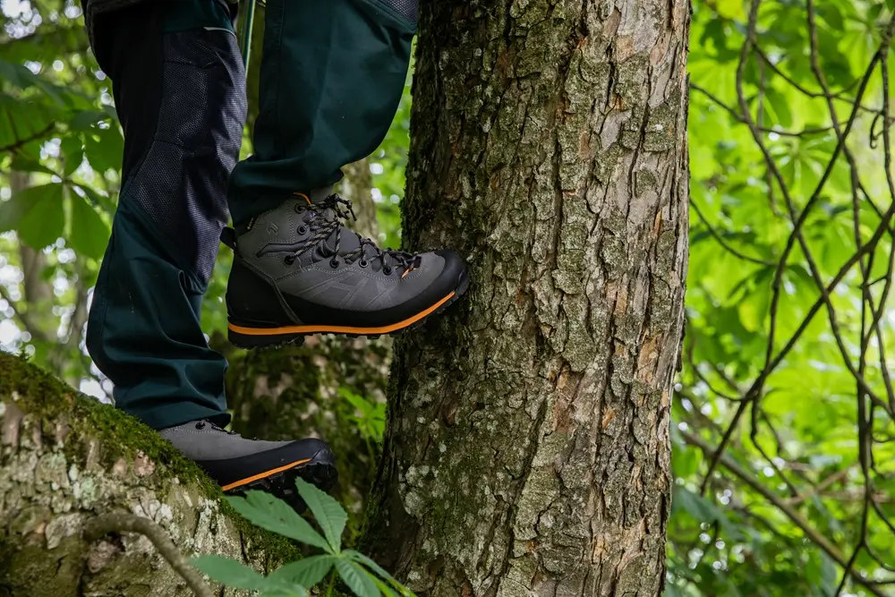 Baum-Kletterschuhe Haix Ramble gtx grau-orange