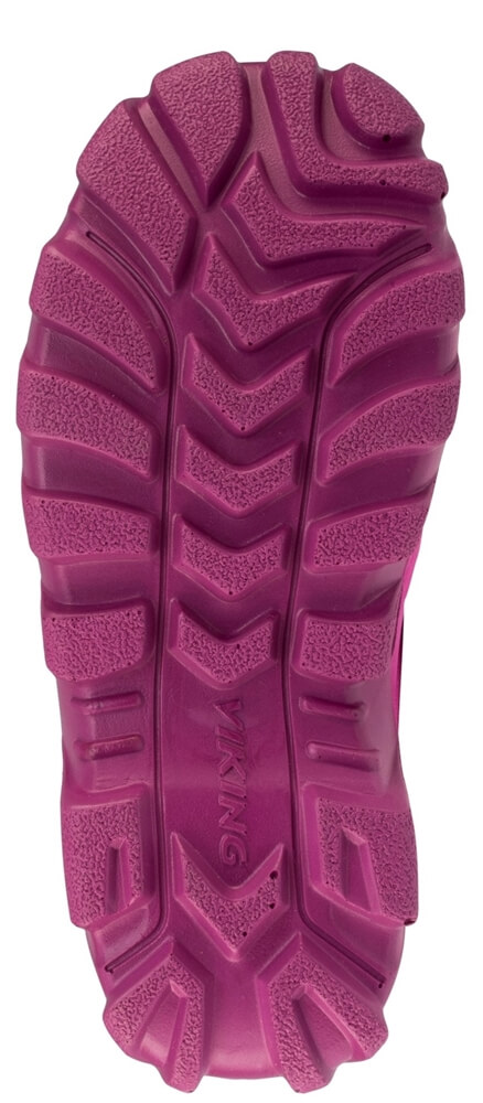 Sohle Thermo Schneestiefel Mädchen✔ Viking Ultra 2.0 fuchsia-purple✔ Guter Grip auf Schnee und Eis✔