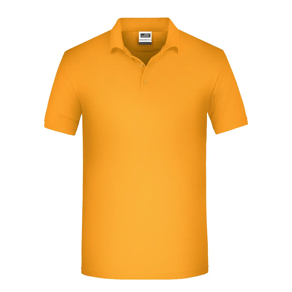 Kurzarm Poloshirt, Farbe goldgelb, strapazierfähig Daiber JN874 Herren, Vorderansicht hinter weissen Hintergrund
