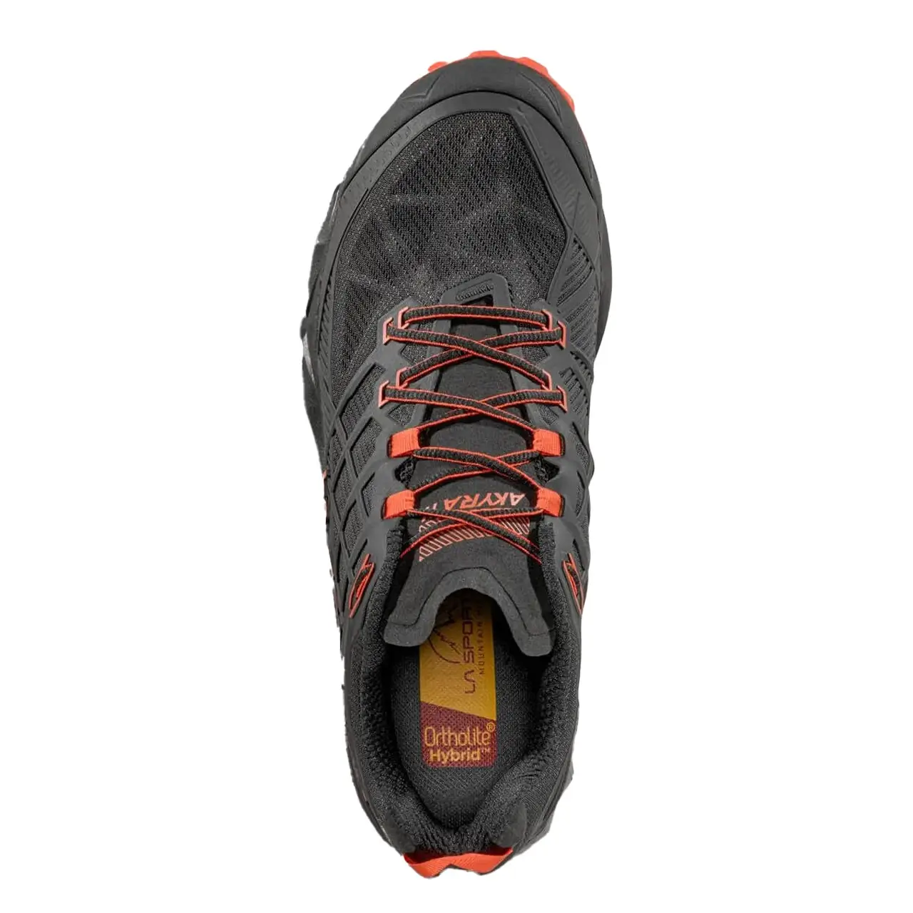 La Sportiva Akyra II GTX Herren Wanderschuh von oben mit Schnürung und Passformdetails