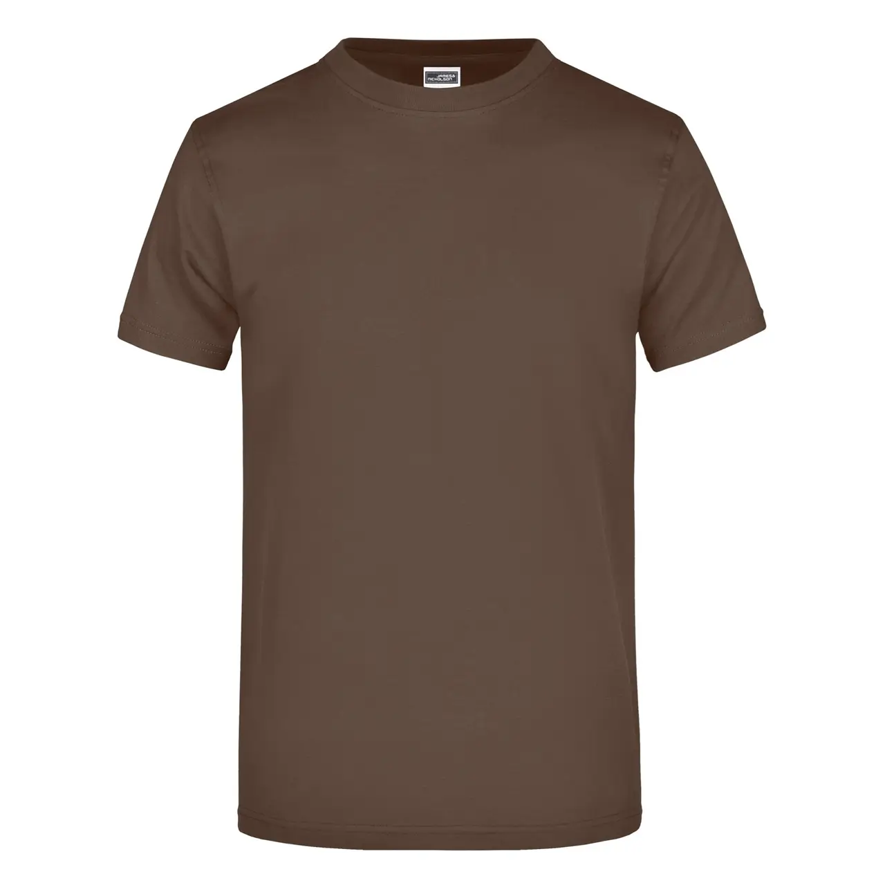 Daiber T-shirt JN002 mit rundhalsausschnitt  in der farbe braun, frontansicht