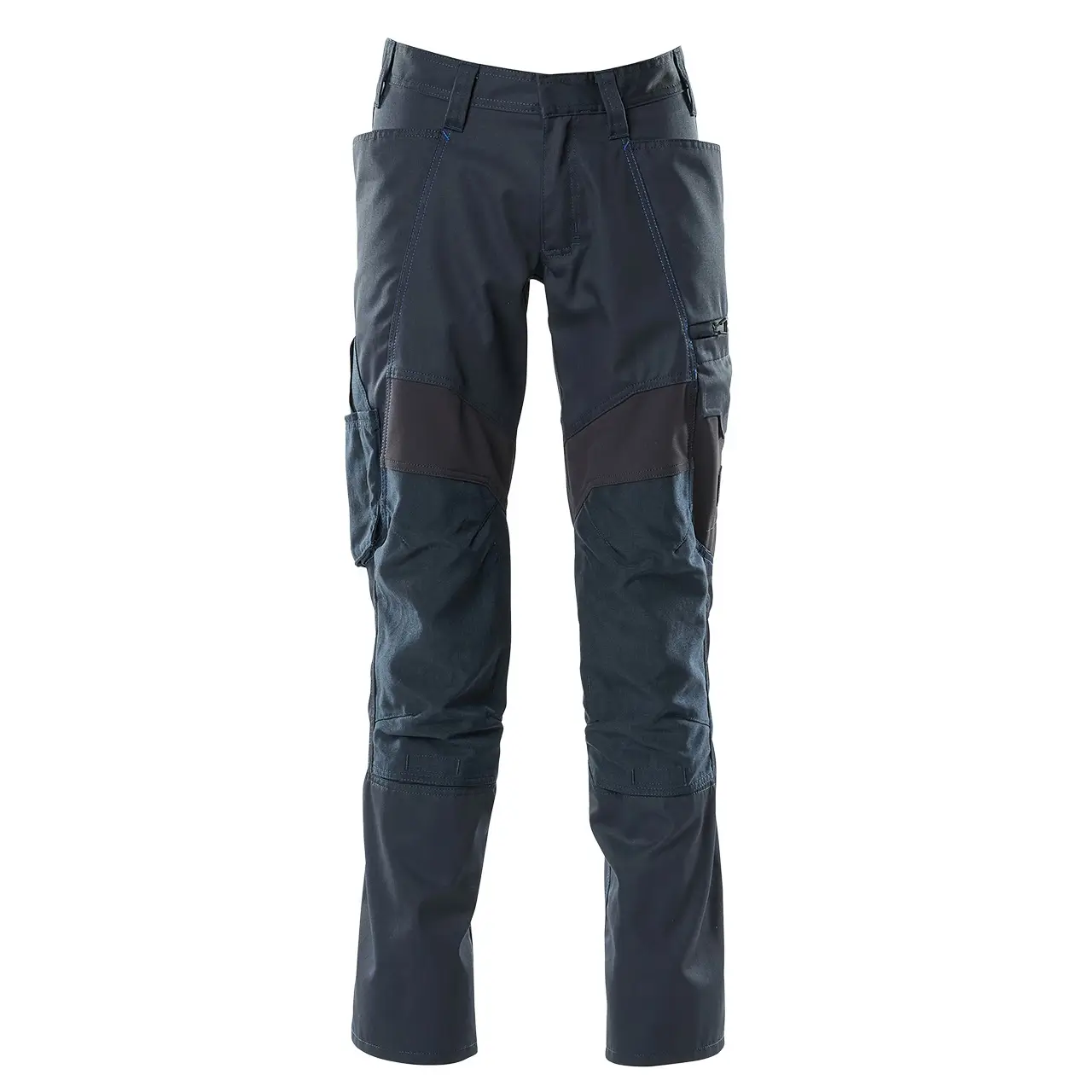 arbeitshose mit knietaschen, mascot accelerate, 18579-442-010, schwarzblau, frontansicht
