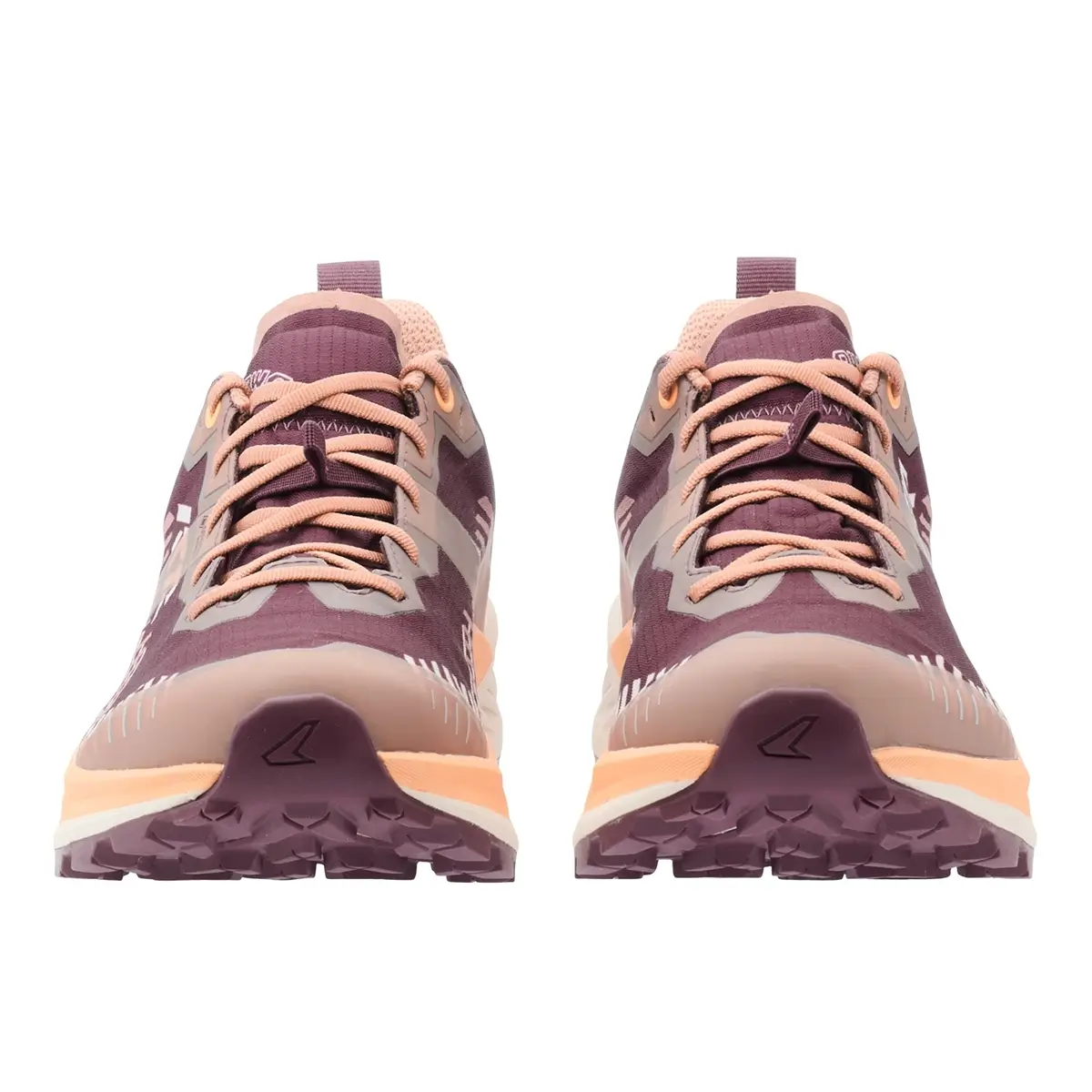 Damen Trailrunning Schuh in bordeauxrot ansicht vorne Lowa Amplux2 GTX 321685