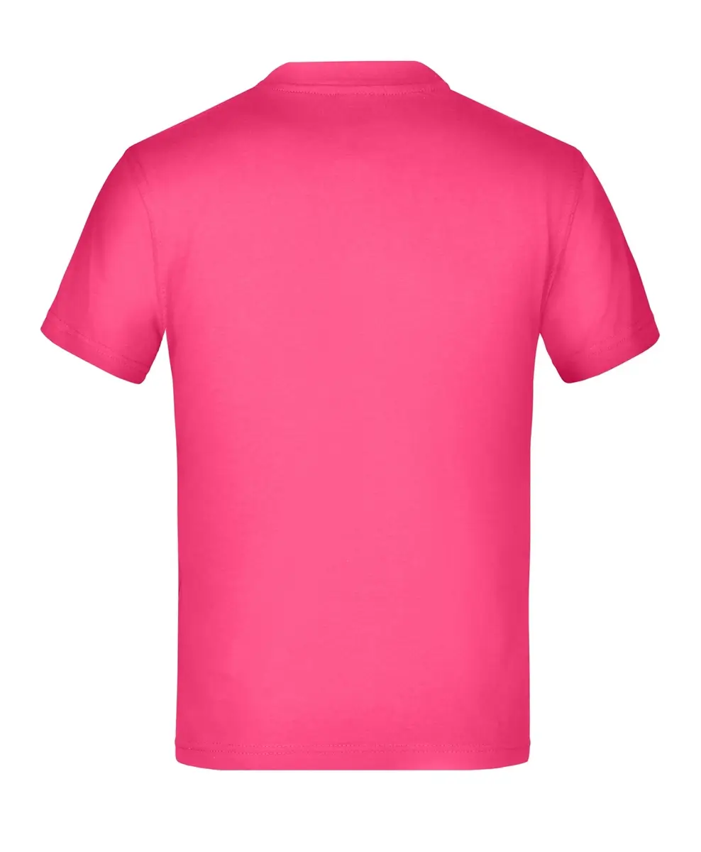 Kinder T-Shirt Junior Basic-T pink ansicht hinten