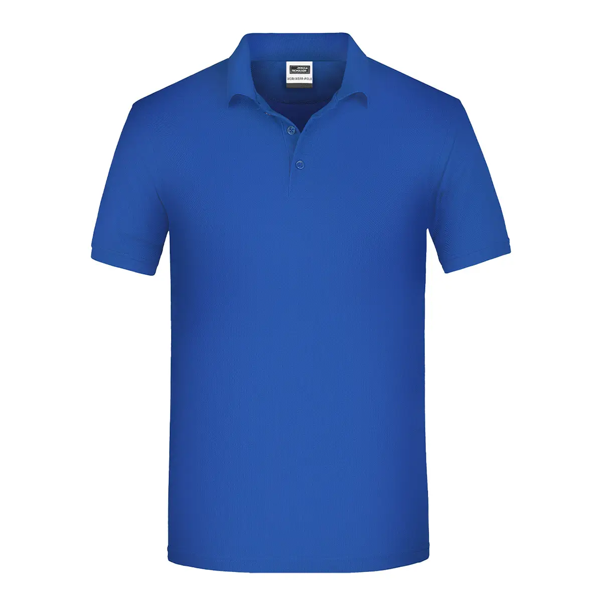 Kurzarm Poloshirt, Farbe royalblau, strapazierfähig Daiber JN874 Herren, Vorderansicht hinter weissen Hintergrund