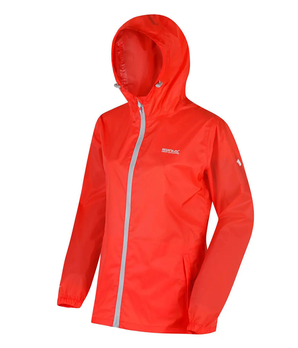Regatta Damen Regenjacke Pack it neon peach
